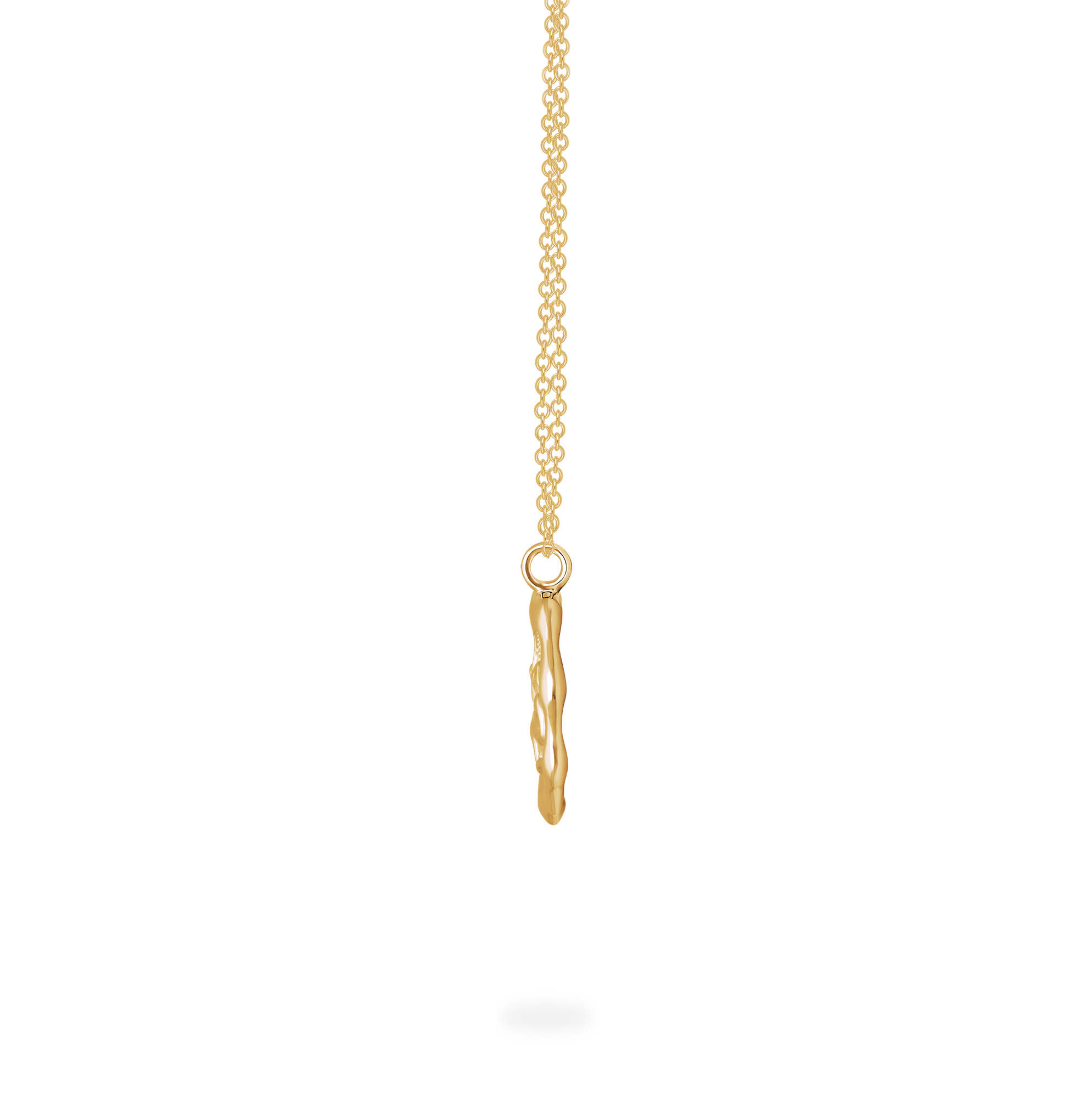 Mens gold cheap capricorn pendant